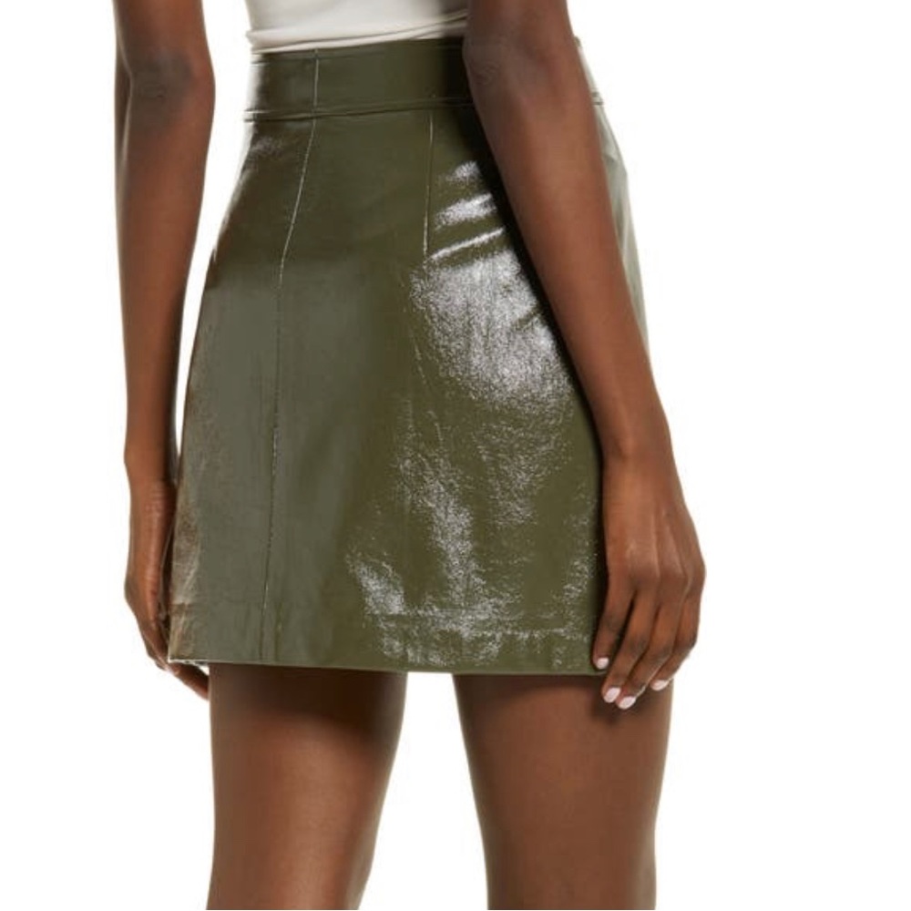 Leith Faux Leather Miniskirt - Picture 2 of 3